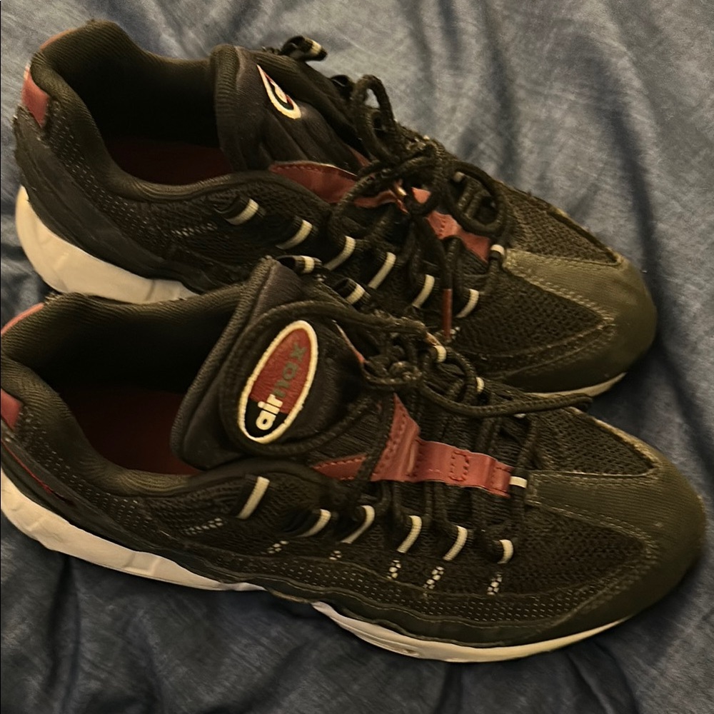 Nike Air Max Black and Red Sneakers